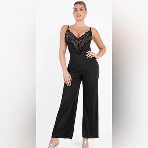 Popilush Chic Black Lace Bodysuit